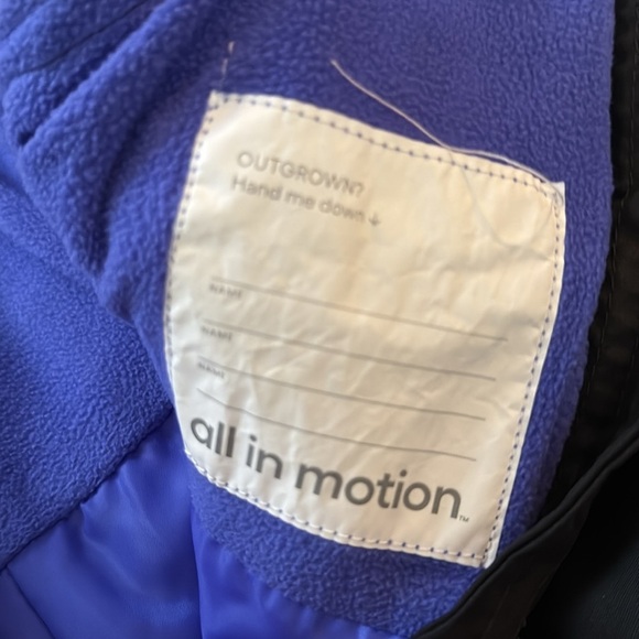 All in motion girls black bib snowpants size xsmall. - Picture 3 of 6